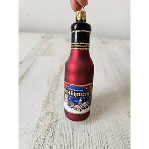 Vintage Germany inge glas christkindl bottle alcohol ornament‎ Xmas tree angel